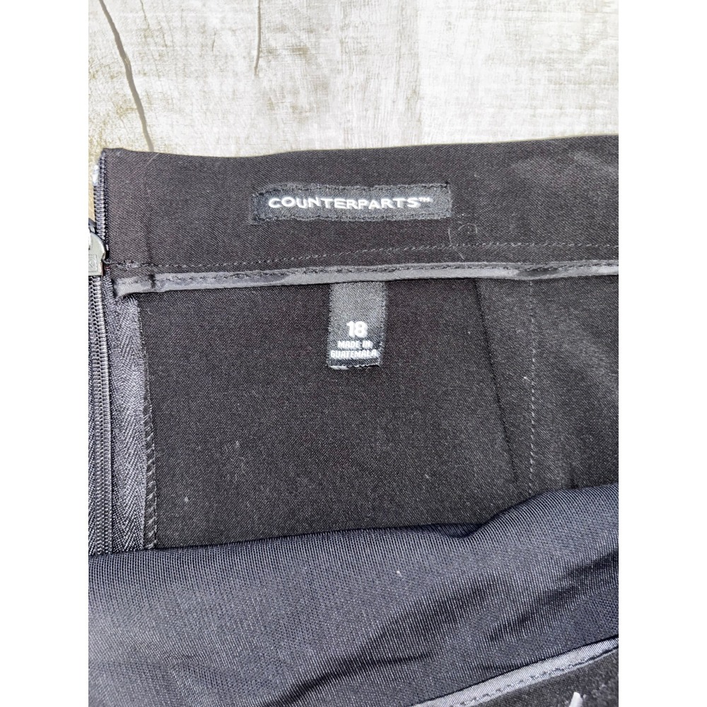 Counterparts Slimming Sensations Black Pencil Skirt Tummy Control NWT Womens - Picture 3 of 5